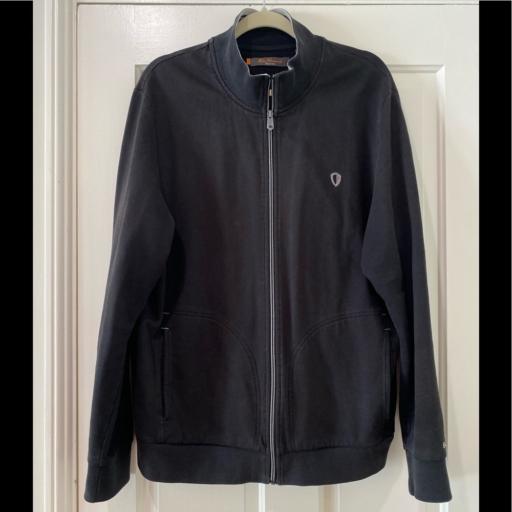 Ben Sherman Mens zippered jacket zip up varsity bomber